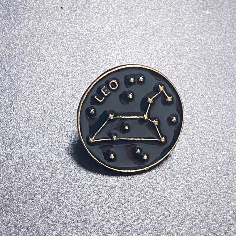 Leo Zodiac Enamel Pin/ Brooch Lapel